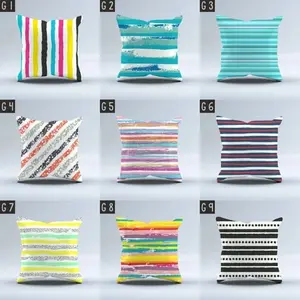 Sarung Bantal Sofa size 40x40 cm (Cushion Cover) motif line/garis