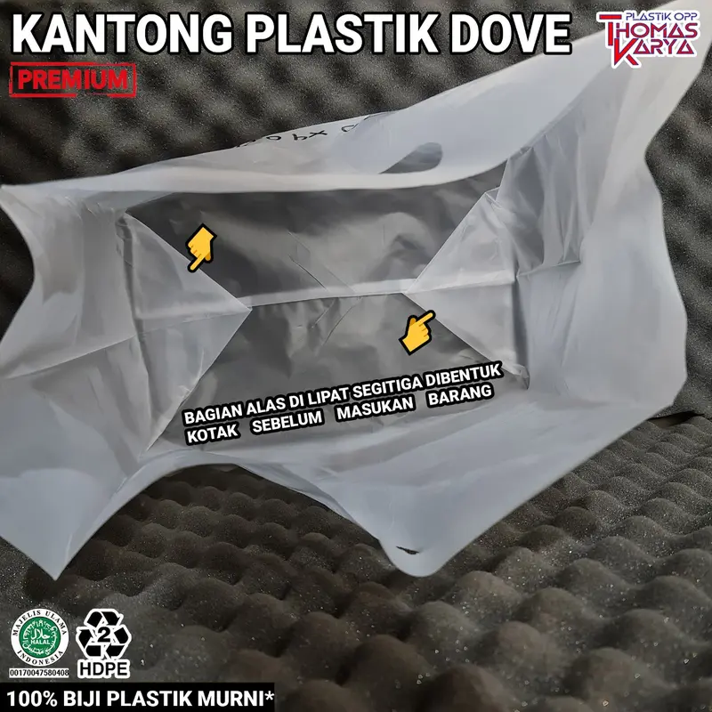 Kantong Plastik Dove Transparan Model Soft Handle Motif HD Box Donat 4