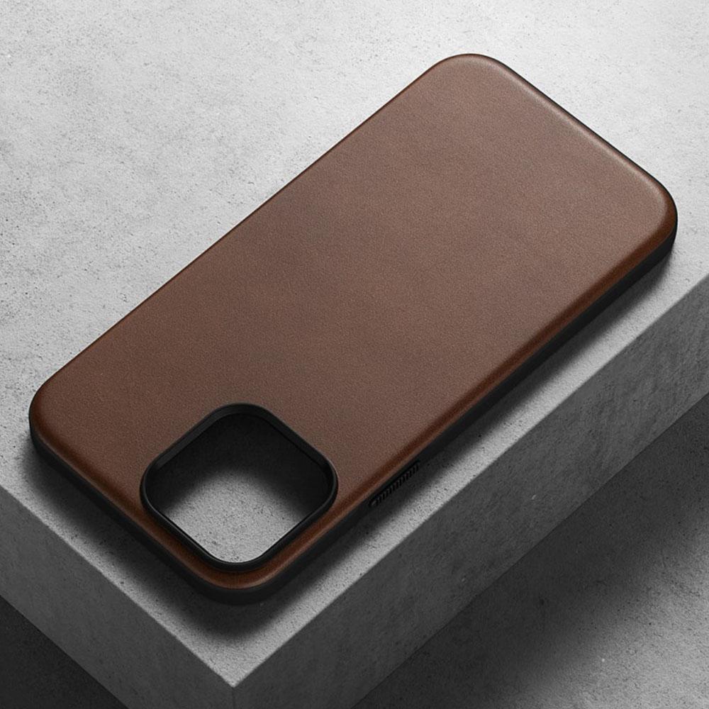 Case iPhone 13 Pro Max Mini Nomad Rugged Leather MagSafe Hybrid Casing