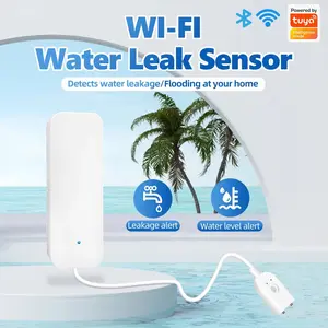 SMATRUL Detektor Bocor Air Tuya Smart Wifi Water Leak Sensor Flooding Detector Smart life APP Notification Alerts Alarm Home Security Banjir Air Meluap Detektor | SKU 2.022.0224 | SJ002W-WIF-BLU