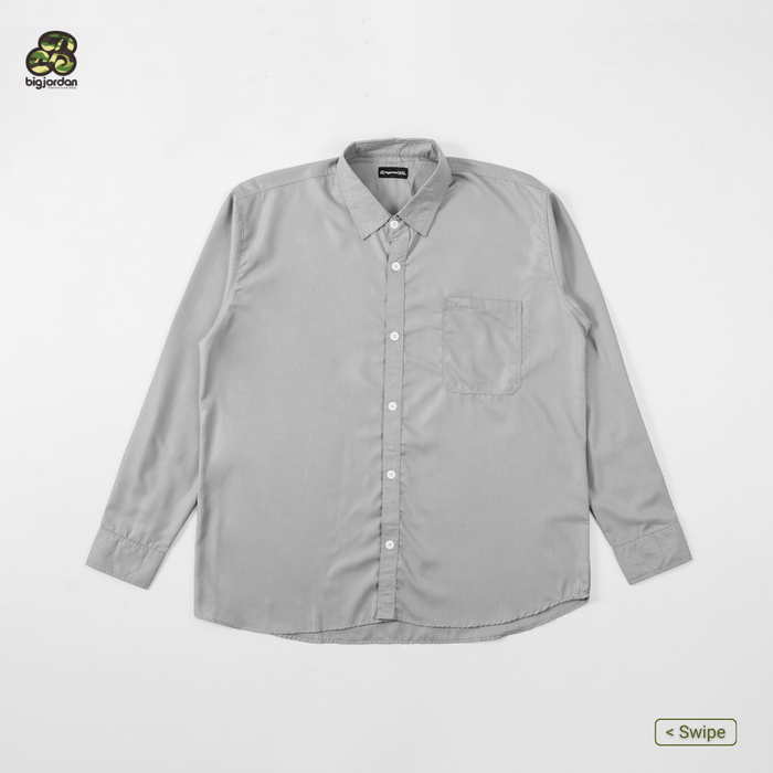 Gambar Kemeja Pria Big Size 3XL 4XL Kemeja Formal Big Jordan jumbo-Abu,5XL dari Big Jordan Store Kab. Bandung Tokopedia