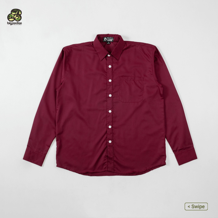 Gambar kemeja formal pria big size 5xl 6xl kemeja Big Jordan 7xl-Maroon,8xl dari Big Jordan Store_NEW Kab. Bandung Tokopedia