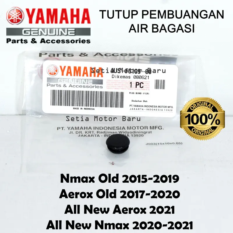 Karet Tutup Pembuangan Air Bagasi N Max Nmax Aerox Old Asli Yamaha