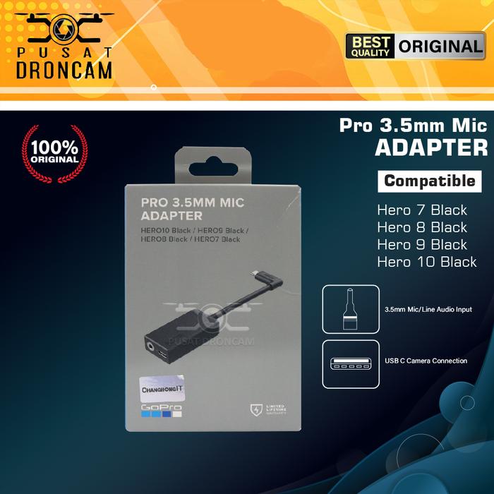 Promo GoPro Pro 3.5mm Mic Adapter ORIGINAL - Microphone Adaptor GoPro 3 ...