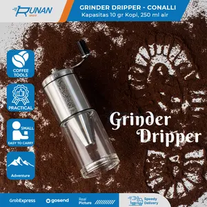 Manual Coffee Grinder Dripper Conalli Penggiling Biji Kopi Portable