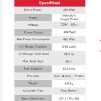 Gambar Sanyo PB-H235C Pompa Air Pendorong Booster Pump 200W Otomatis Garansi Motor 5 Tahun Cocok untuk Rumah 2 Tingkat dari Sein Jaya Shop Kota Bekasi 5 Tokopedia