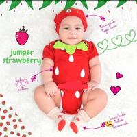 Gambar Baju Anak Bayi / Baju Jumper Bayi Baby Set Topi Motif Buah Lucu Halus - Semangka, S dari Sumo Baby Kota Administrasi Jakarta Barat 3 Tokopedia