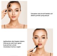Gambar Brush Make Up Oval Gagang Kuas Make Up Foundation Liquid Bulu Halus dari Amy's Diary Kab. Tangerang 5 Tokopedia