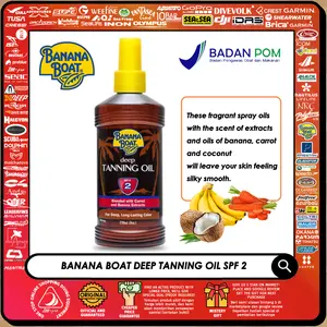 Banana Boat Tanning Oil Protective SPF 2 Deep Sun care Mosturize 236ml