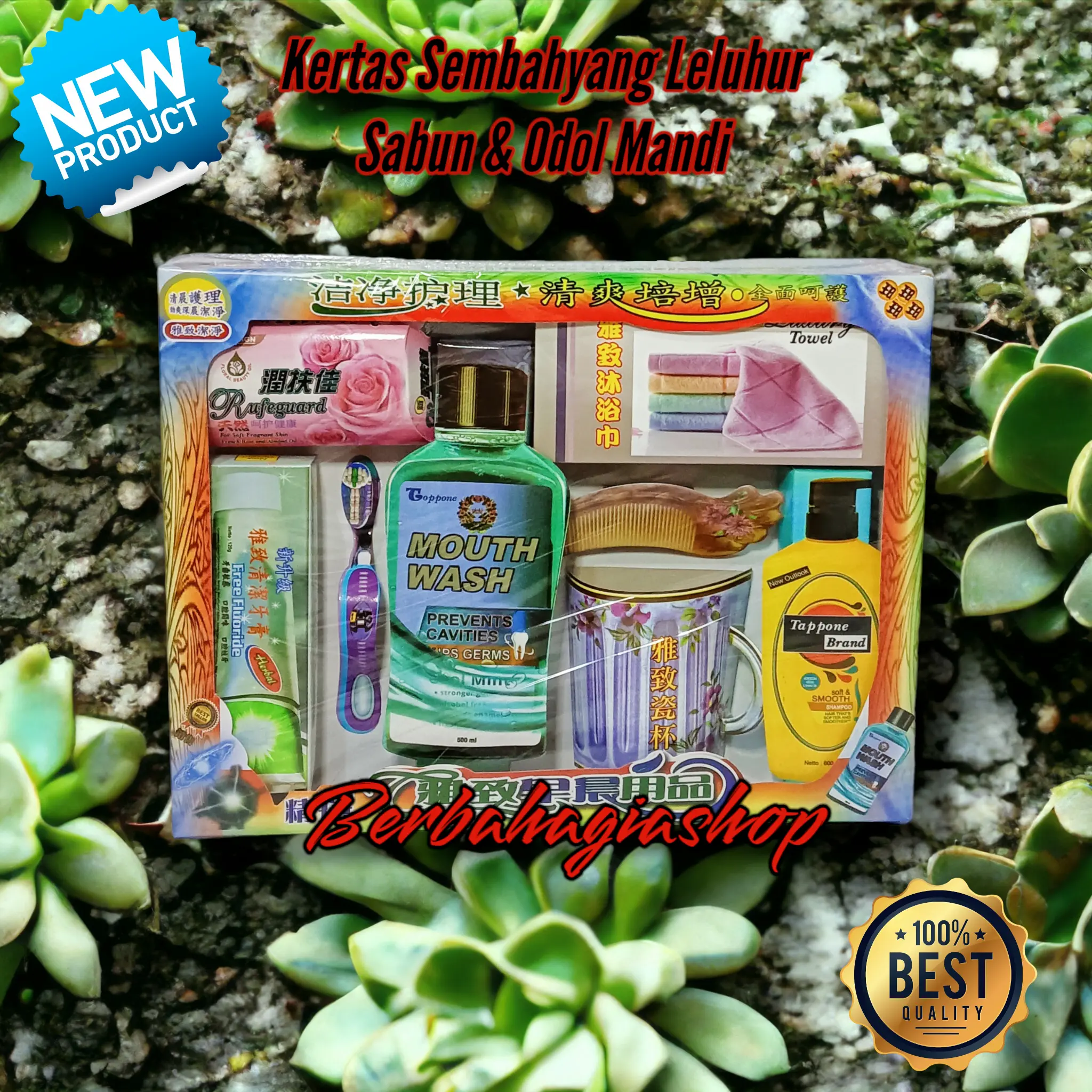 Kertas Sembahyang Leluhur Alat Mandi Handuk Sabun Sampo Dan Sikat Gigi