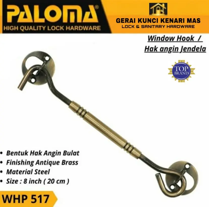 HAK ANGIN JENDELA ANTIK MERK PALOMA WHP 517