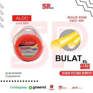 TASI / SENAR POTONG RUMPUT BULAT 2.4 X 15 METER TRIMMER LINE ALDO