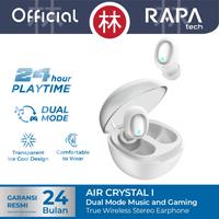 Gambar RAPAtech TW3031 - TWS Air Crystal I Dual Music Gaming - 24 Jam BT 5.3 - Putih dari RAPAtech Jakarta Kota Administrasi Jakarta Barat 1 Tokopedia