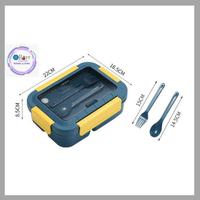 Gambar Orinoco Lunchbox Set 3 Sekat Microwavable 1500 ml Anti Tumpah + Sendok Garpu - Hijau dari Ollahomeliving Kota Bogor 2 Tokopedia