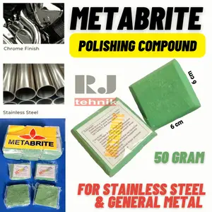 Batu Hijau Metabrite Gosok Pengkilap Stainless Dan Poles Kuningan