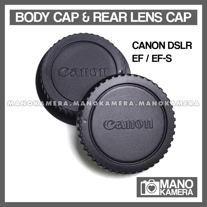 Gambar Body Cap & Rear Lens Cap Canon DSLR Canon EOS M Canon EOS R Polos Nikn - Sonny E-Mount dari Emzone Gadget & Tech Kota Surabaya 4 Tokopedia