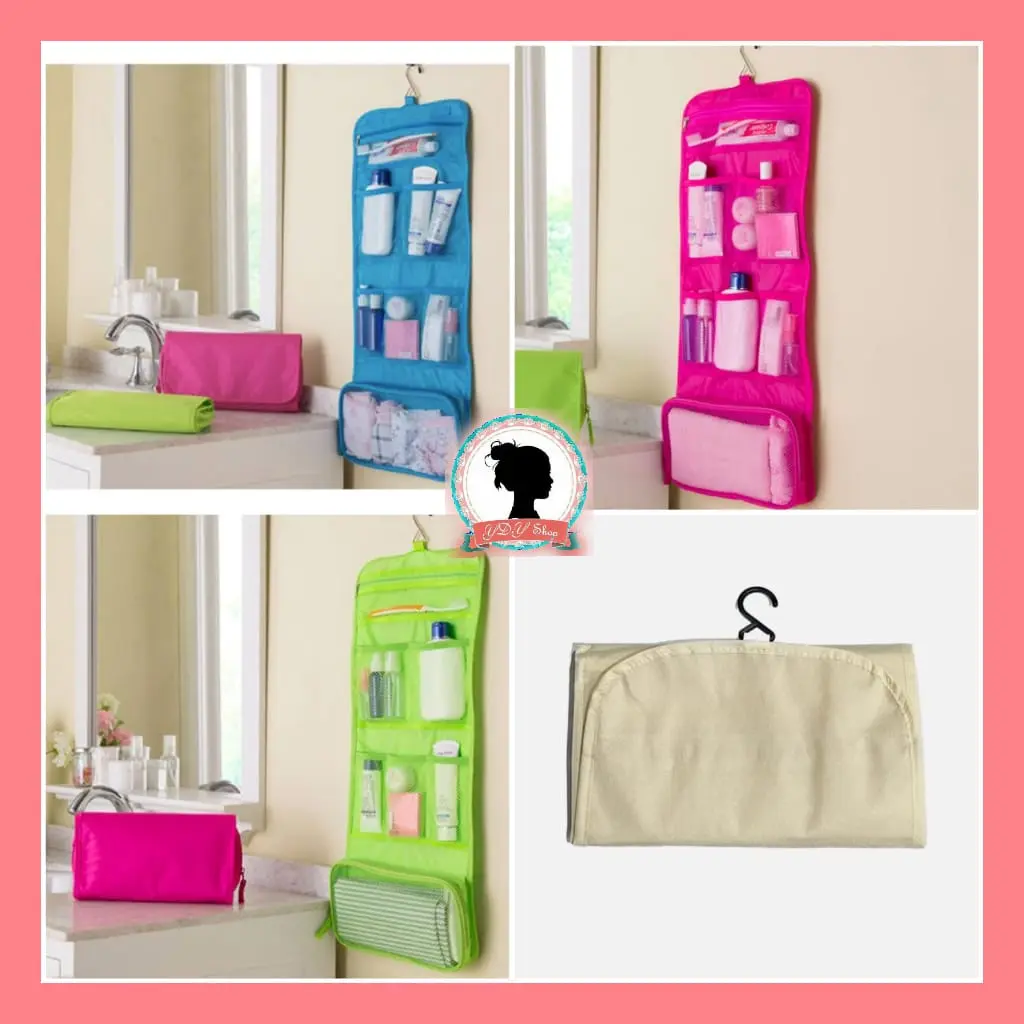 toiletries travel bag hanging tas gantung toilet travel