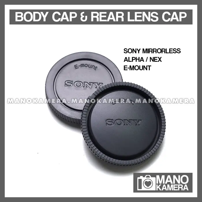 Gambar Body Cap & Rear Lens Cap Canon DSLR Canon EOS M Canon EOS R Polos Nikn - Sonny E-Mount dari Emzone Gadget & Tech Kota Surabaya 2 Tokopedia