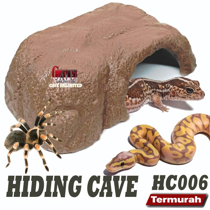 HC006 HC007 HIDING CAVE TEMPAT SEMBUNYI GUA RUMAH REPTILE GECKO KADAL 0