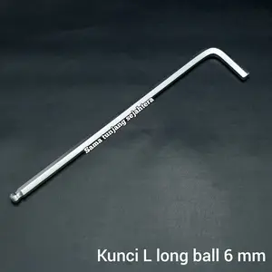 KUNCI L SATUAN LONG BALL 6 MM - KUNCI L PANJANG 6MM BALL
