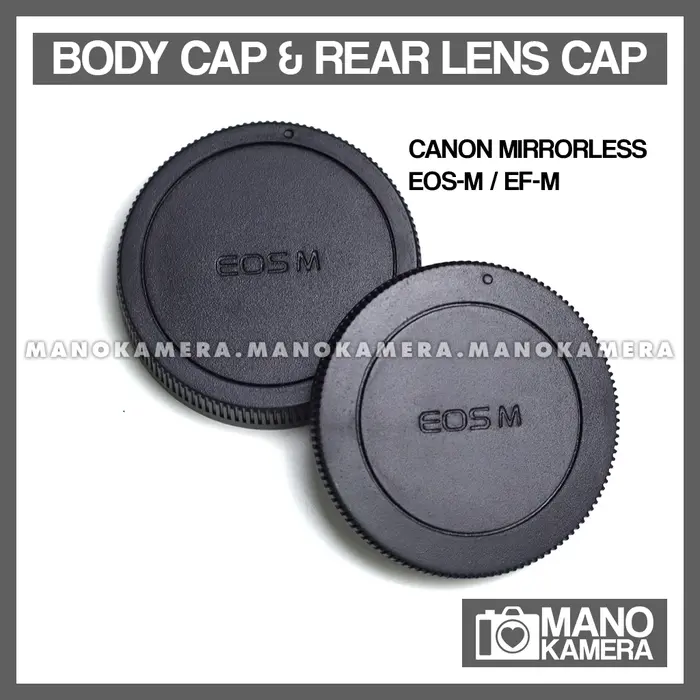 Gambar Body Cap & Rear Lens Cap Canon DSLR Canon EOS M Canon EOS R Polos Nikn - Sonny E-Mount dari Emzone Gadget & Tech Kota Surabaya 3 Tokopedia