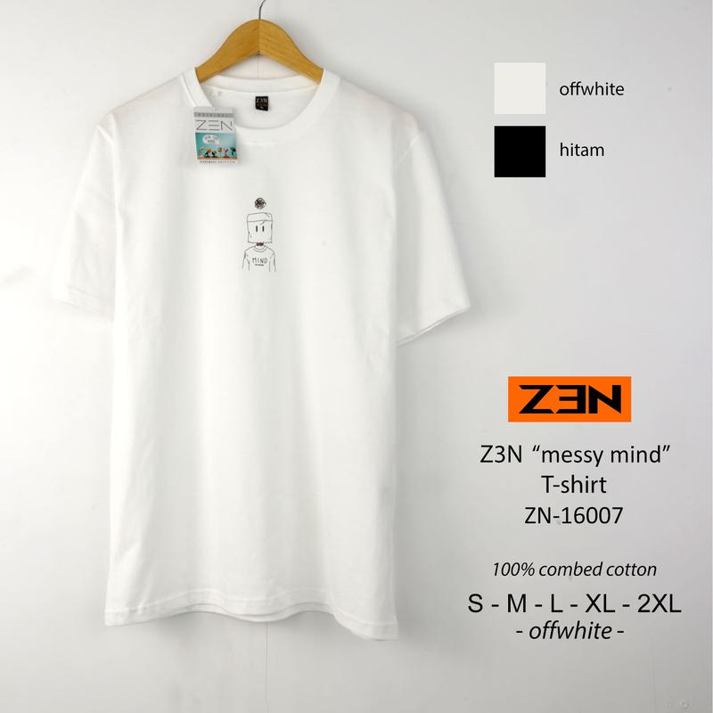 GANTIBAJUID Z3N KAOS OBLONG T-SHIRT PRIA LENGAN PENDEK ZN-16007 2