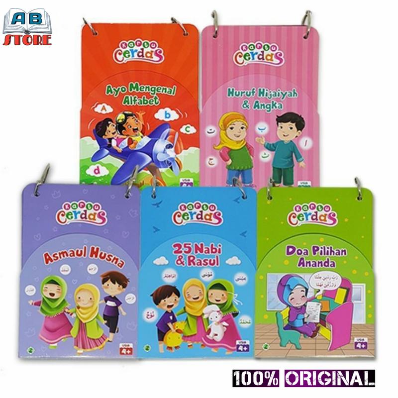 Flash Card Anak - Kartu Cerdas Edukasi Islami - Asmaul Husna, Hijaiyah 1