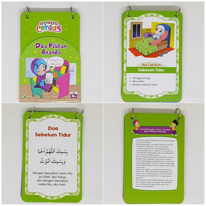 Flash Card Anak - Kartu Cerdas Edukasi Islami - Asmaul Husna, Hijaiyah 2