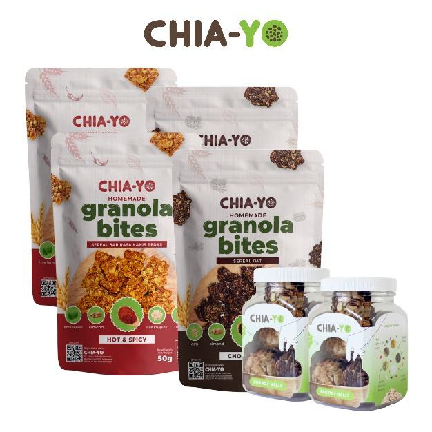 Gambar Granola Bites 4 pack + 2 Energy Ball Cup dari Chiayo Indonesia Kota Bandung Tokopedia