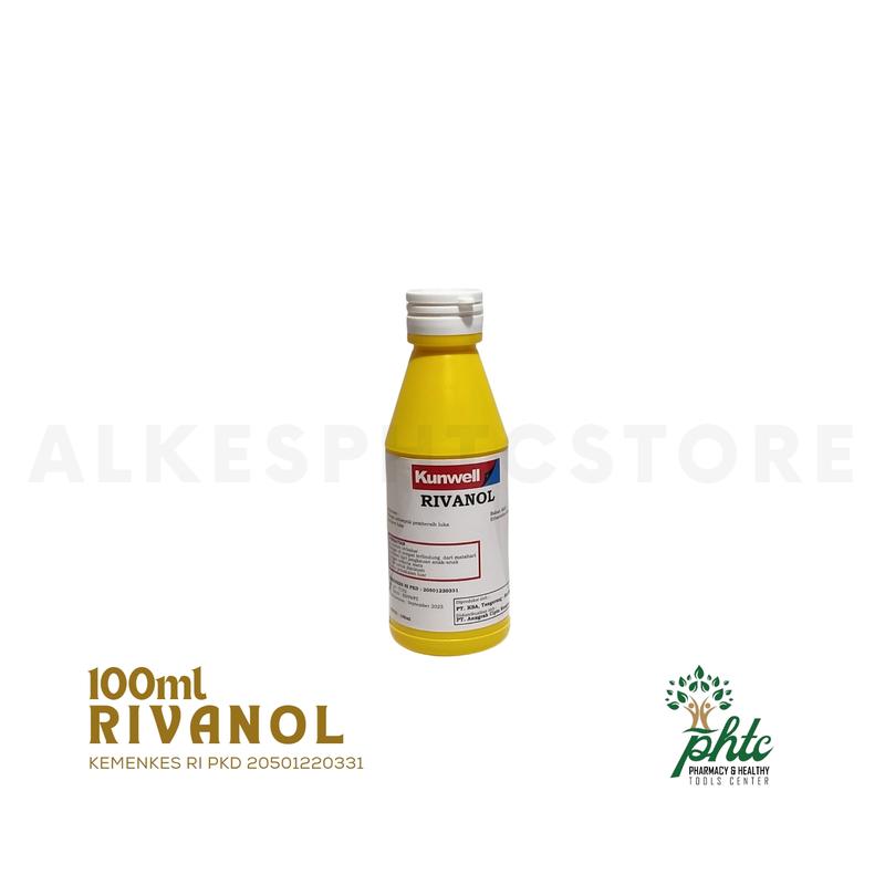 Rivanol 100ml Kunwell l Larutan Pembersih Luka l Antiseptik 100 ml ...
