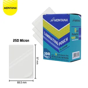 MONTANA Plastik Laminasi 250 micron Laminating Film Ukuran ID KTP TL-P250M