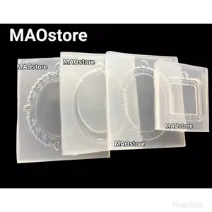 MAOSTORE 4 CETAKAN PIGURA FRAME BINGKAI EPOXY  RESIN LILIN SABUN MOLD