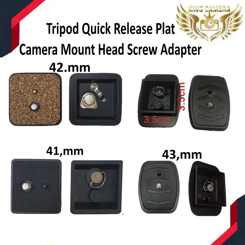 Tripod Quick Release Plate / Kepala Tripod Universal 0
