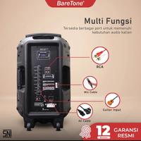 Gambar Speaker Portable BareTone MAX15MHWR Original 15 Inch Paket Komplit dari sinar glodok Jakarta Barat 5 Tokopedia