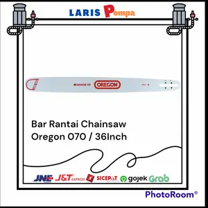 Bar Rantai Chainsaw Oregon 070 Original / Bar Mesin Potong Kayu 36Inch
