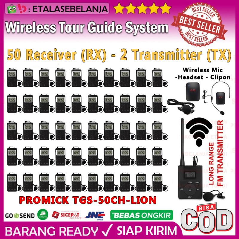 Wireless Tour Guide Interpreter System Audio Haji Umroh 50CH - Shop ...