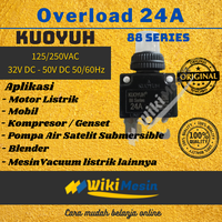 Gambar Overload Circuit Breaker Thermal Protector Kuoyuh 88 Series 24A dari Overload Wikimesin Kab. Tangerang 2 Tokopedia