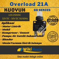 Gambar Overload Circuit Breaker Thermal Protector Kuoyuh 88 Series 21A dari Overload Wikimesin Kab. Tangerang 2 Tokopedia