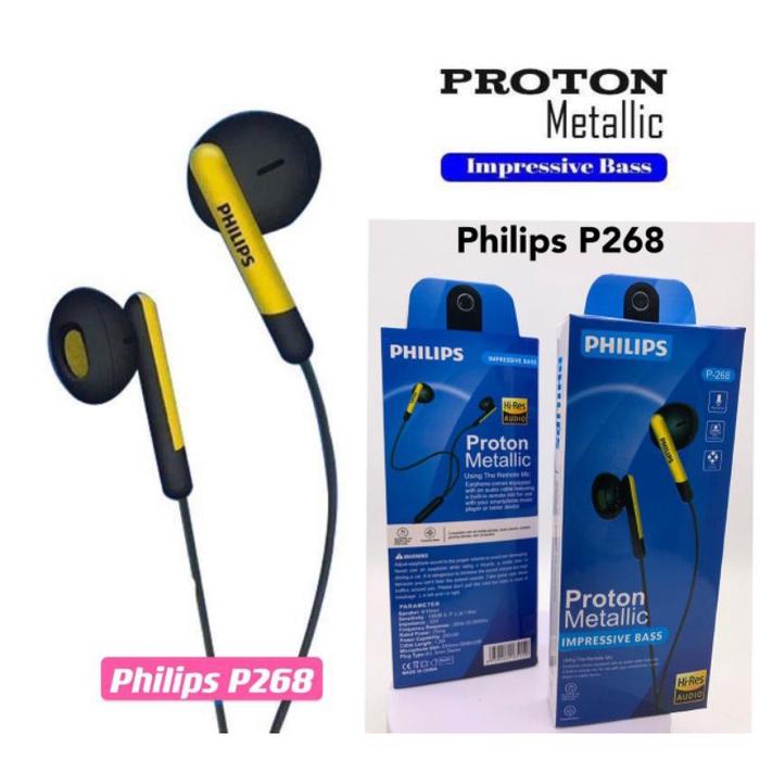 Gambar HF/HEADSET PHILIPS QP-268 + MIC PACKING IMPORTT dari 888 Jaya Official Store Kota Depok Tokopedia