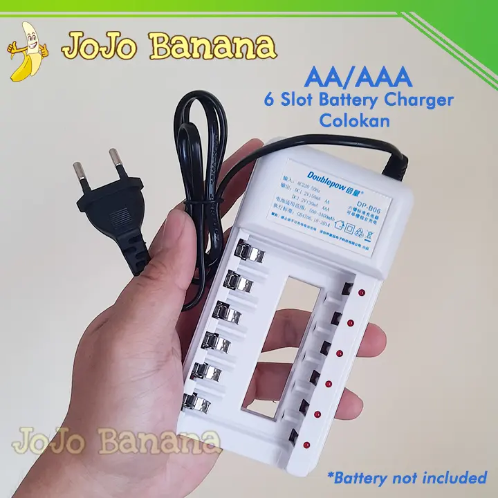 Charger Baterai Cas AA AAA DOUBLEPOW BATERE CAS BATTERY A2 A3 4
