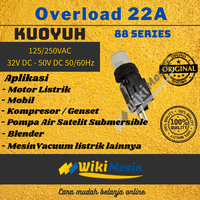 Gambar Overload Circuit Breaker Thermal Protector Kuoyuh 88 Series 22A dari Overload Wikimesin Kab. Tangerang 4 Tokopedia
