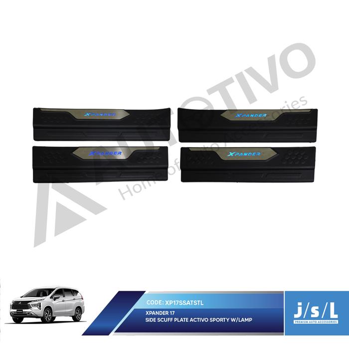 Gambar Xpander Sillplate Samping Activo Sporty With Lamp JSL Side Scuff dari Autotivo Official Kota Tangerang Selatan Tokopedia