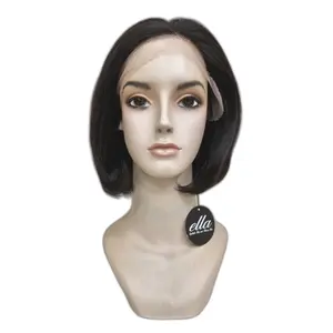 Wig Asli Half Lace HHHL102 Hitam Natural
