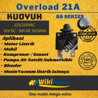 Gambar Overload Circuit Breaker Thermal Protector Kuoyuh 88 Series 21A dari Overload Wikimesin Kab. Tangerang 3 Tokopedia