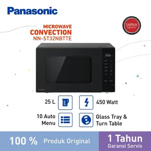 Panasonic NNST32NBTTE  Microwave Solo 450 Watt 25 Liter Digital Hitam