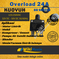 Gambar Overload Circuit Breaker Thermal Protector Kuoyuh 88 Series 24A dari Overload Wikimesin Kab. Tangerang 5 Tokopedia