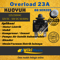 Gambar Overload Circuit Breaker Thermal Protector Kuoyuh 88 Series 23A dari Overload Wikimesin Kab. Tangerang 2 Tokopedia