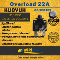 Gambar Overload Circuit Breaker Thermal Protector Kuoyuh 88 Series 22A dari Overload Wikimesin Kab. Tangerang 1 Tokopedia