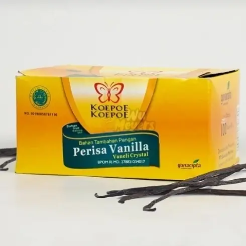 perisa Vanili bubuk Koepoe 2 gr isi 10, 1 renceng