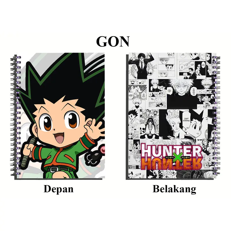 buku tulis note book / buku catatan / anime hunter x huntert  full colour murah meriah limited 2